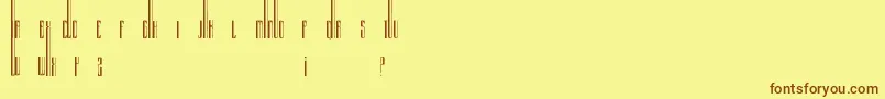 Organix Font – Brown Fonts on Yellow Background