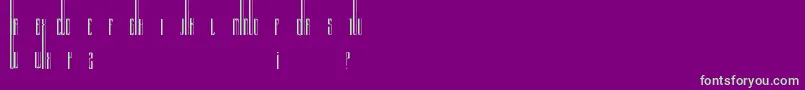 Organix Font – Green Fonts on Purple Background