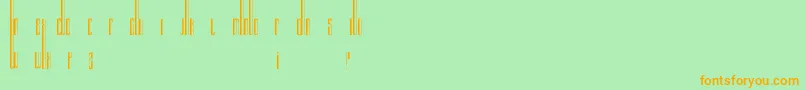 Organix Font – Orange Fonts on Green Background