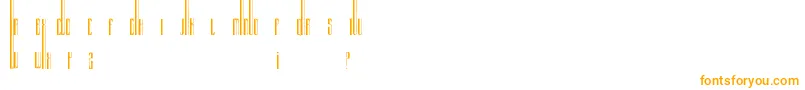Organix Font – Orange Fonts on White Background