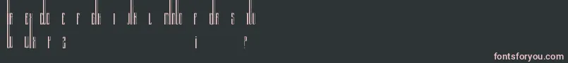 Organix Font – Pink Fonts on Black Background