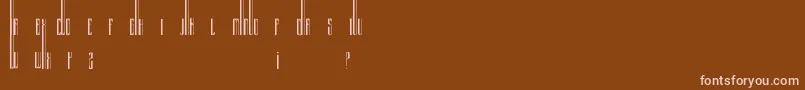 Organix Font – Pink Fonts on Brown Background