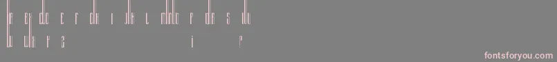 Organix Font – Pink Fonts on Gray Background