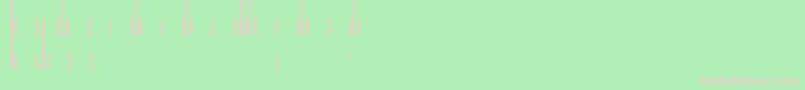 Organix Font – Pink Fonts on Green Background