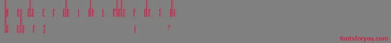 Organix Font – Red Fonts on Gray Background