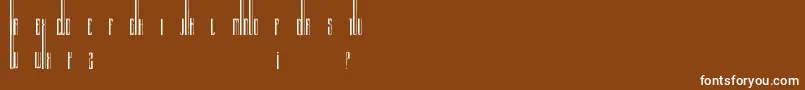 Organix Font – White Fonts on Brown Background