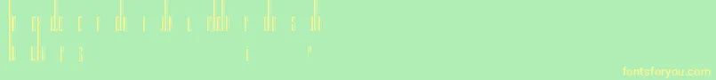 Organix Font – Yellow Fonts on Green Background