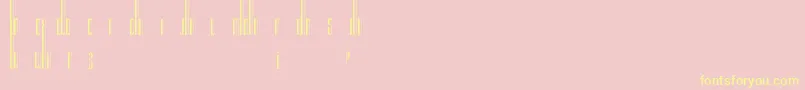 Organix Font – Yellow Fonts on Pink Background