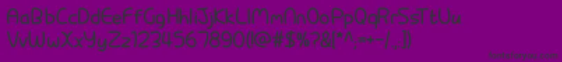 Pixabubble Font – Black Fonts on Purple Background