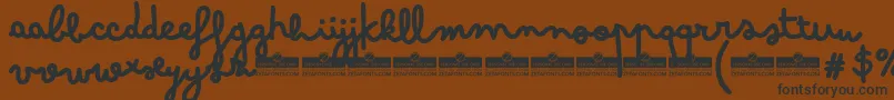 BimboWhiteboardTrial Font – Black Fonts on Brown Background