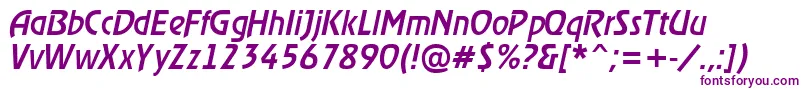 ARewindermediumItalic Font – Purple Fonts on White Background
