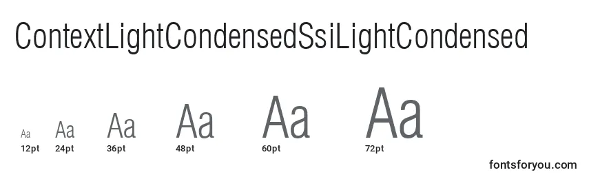 ContextLightCondensedSsiLightCondensed Font Sizes