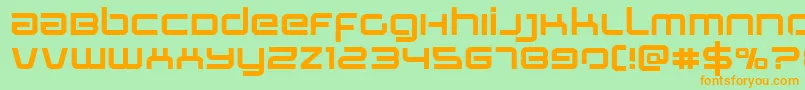 Stareagleexpand Font – Orange Fonts on Green Background