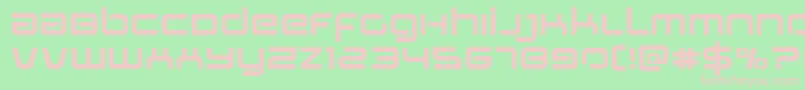 Stareagleexpand Font – Pink Fonts on Green Background