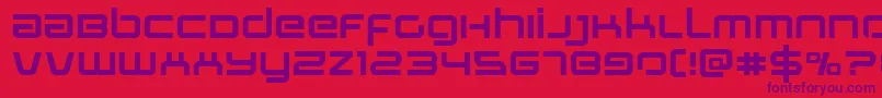 Stareagleexpand Font – Purple Fonts on Red Background