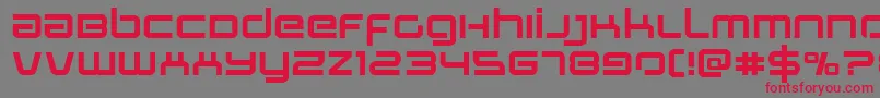 Stareagleexpand Font – Red Fonts on Gray Background