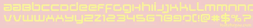 Stareagleexpand Font – Yellow Fonts on Pink Background