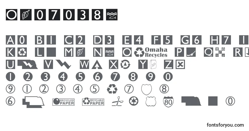 Шрифт Omahadin – алфавит, цифры, специальные символы