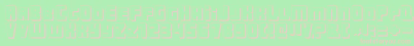 UrbanConstructedShadow Font – Pink Fonts on Green Background