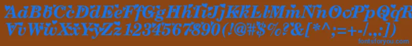 fuente Times ffy – Fuentes Azules Sobre Fondo Marrón