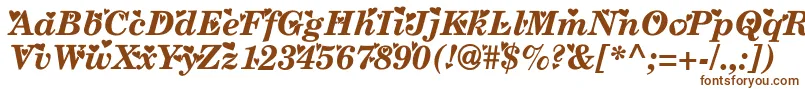 Times ffy Font – Brown Fonts on White Background