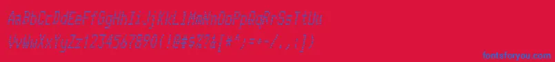 fuente TelidoninkcdItalic – Fuentes Azules Sobre Fondo Rojo