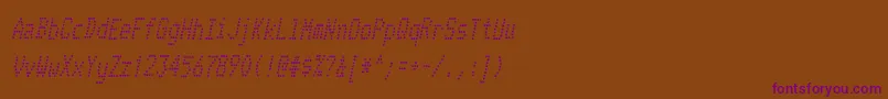 Шрифт TelidoninkcdItalic – фиолетовые шрифты на коричневом фоне