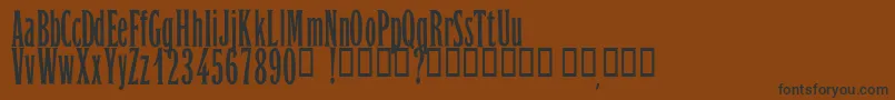 OrientExpressPersonalUseOnly Font – Black Fonts on Brown Background