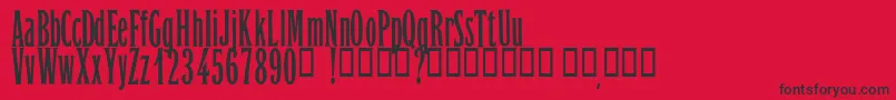 OrientExpressPersonalUseOnly Font – Black Fonts on Red Background