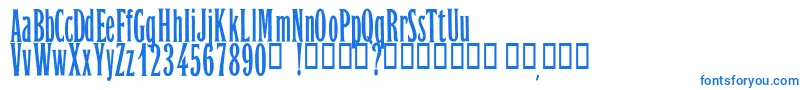 OrientExpressPersonalUseOnly Font – Blue Fonts on White Background