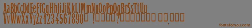 OrientExpressPersonalUseOnly Font – Brown Fonts on Gray Background
