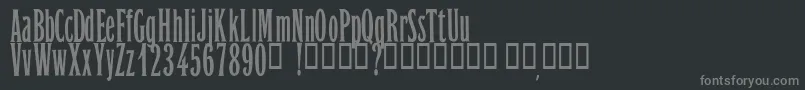 OrientExpressPersonalUseOnly Font – Gray Fonts on Black Background