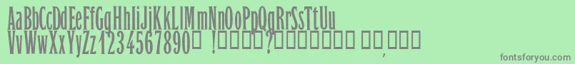 OrientExpressPersonalUseOnly Font – Gray Fonts on Green Background