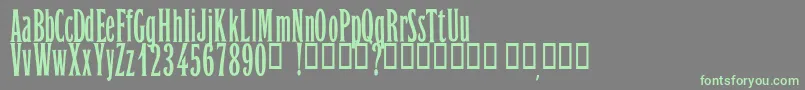OrientExpressPersonalUseOnly Font – Green Fonts on Gray Background