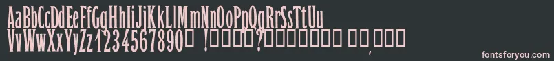 OrientExpressPersonalUseOnly Font – Pink Fonts on Black Background