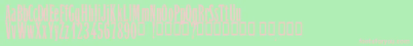 OrientExpressPersonalUseOnly Font – Pink Fonts on Green Background