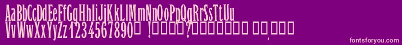 OrientExpressPersonalUseOnly Font – Pink Fonts on Purple Background