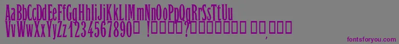 OrientExpressPersonalUseOnly Font – Purple Fonts on Gray Background