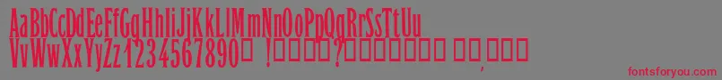 OrientExpressPersonalUseOnly Font – Red Fonts on Gray Background