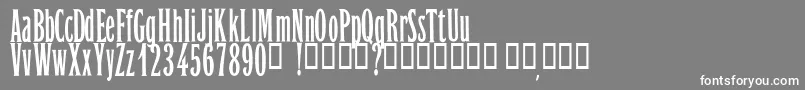 OrientExpressPersonalUseOnly Font – White Fonts on Gray Background
