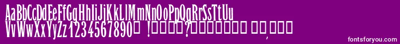 OrientExpressPersonalUseOnly Font – White Fonts on Purple Background