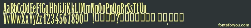 OrientExpressPersonalUseOnly Font – Yellow Fonts on Black Background