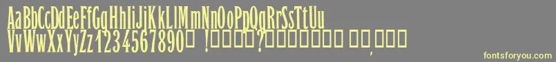 OrientExpressPersonalUseOnly Font – Yellow Fonts on Gray Background