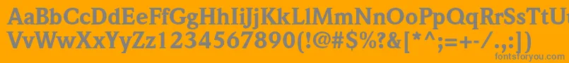 Weitere Informationen zur WeidemannstdBlack-Schriftart WeidemannstdBlack-Schriftart – Graue Schriften auf orangefarbenem Hintergrund