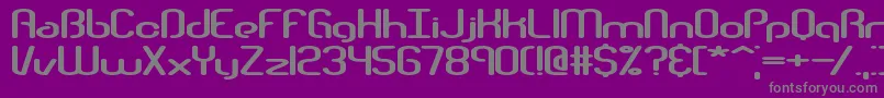 TelephasicBrk Font – Gray Fonts on Purple Background