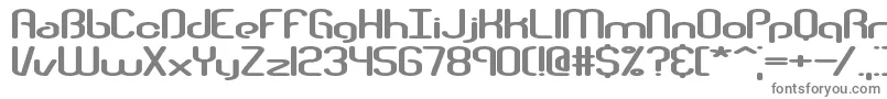 フォントTelephasicBrk – 白い背景に灰色の文字