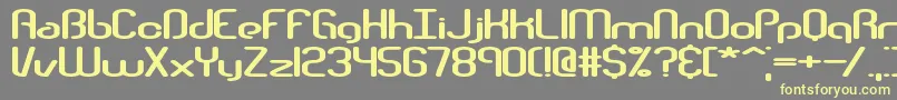 TelephasicBrk Font – Yellow Fonts on Gray Background