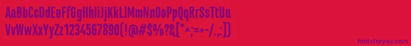 MarianinaCnFyBold Font – Purple Fonts on Red Background