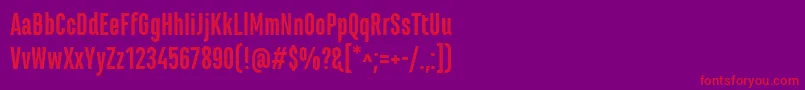 MarianinaCnFyBold Font – Red Fonts on Purple Background