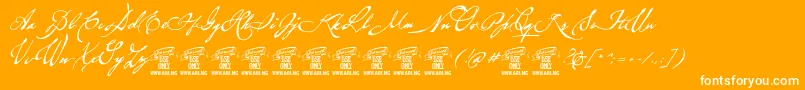 Lisätietoja BrevscriptPersonaluse-fontista BrevscriptPersonaluse-fontti – valkoiset fontit oranssilla taustalla